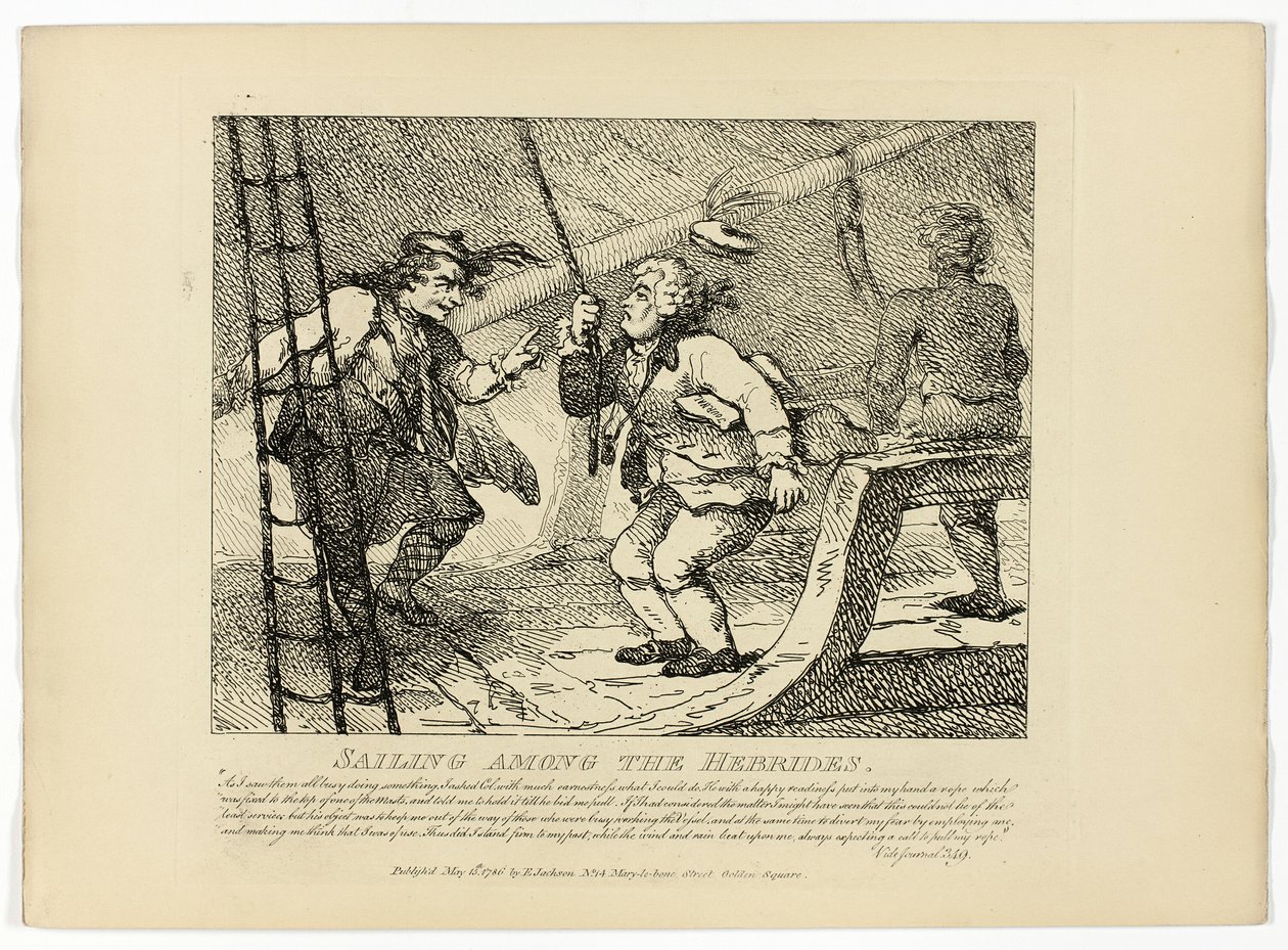 Segling bland Hebriderna, från Boswell