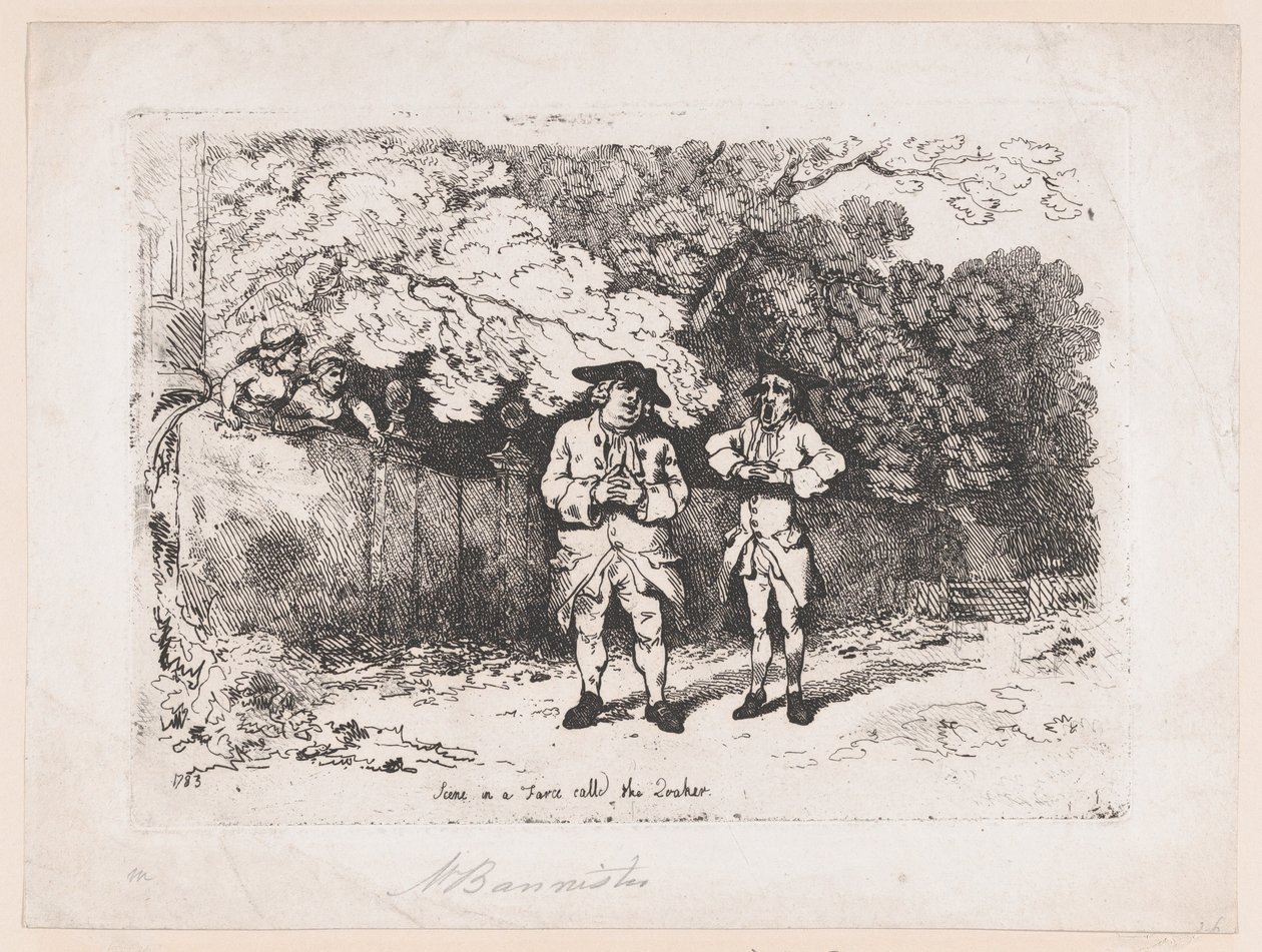 Scen i en fars kallad Kväkaren, 22 december 1783., 22 december 1783. av Thomas Rowlandson