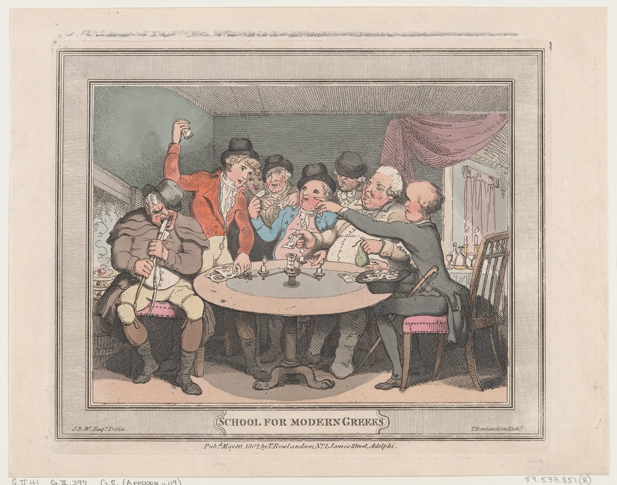 Skola för moderna greker, 10 maj 1802, 10 maj 1802. av Thomas Rowlandson