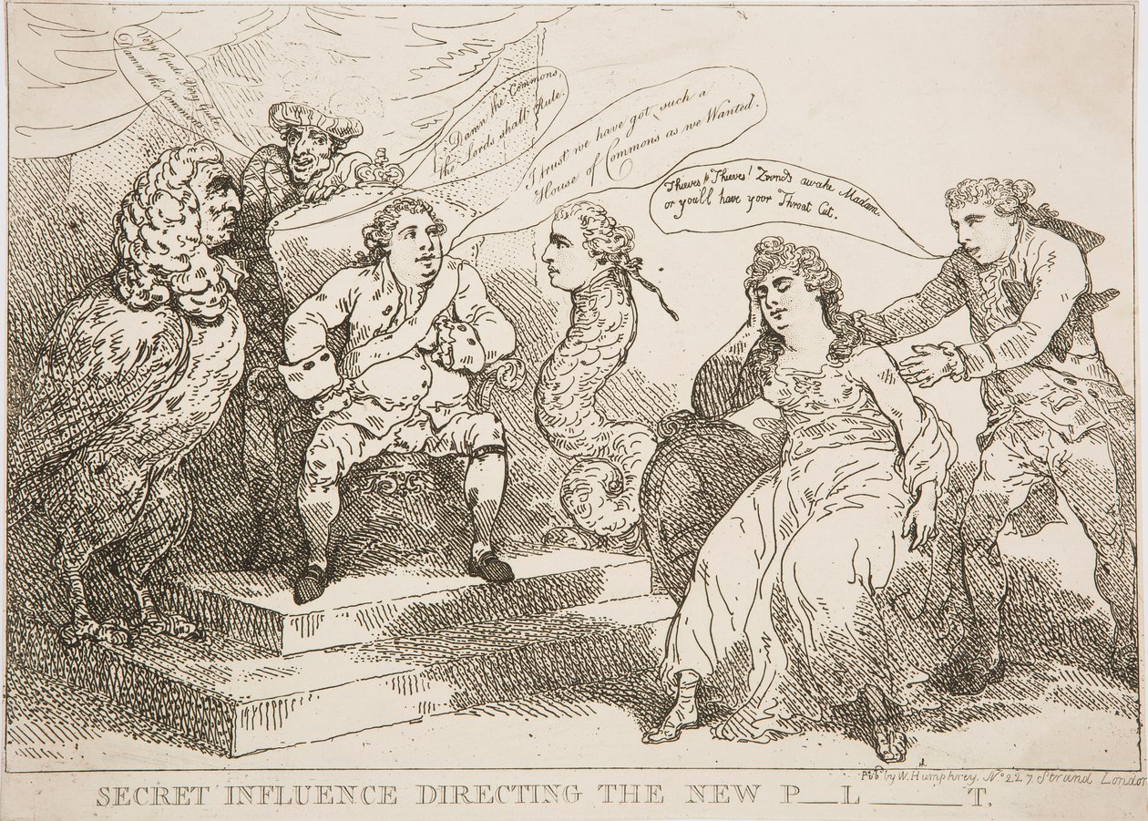 Hemligt inflytande som styr den nya P-l-t av Thomas Rowlandson