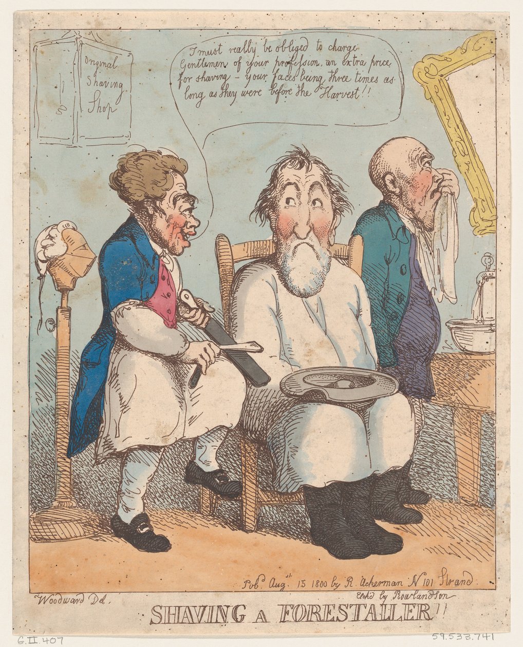 Rakning av en skogsvårdare, 15 augusti 1800, 15 augusti 1800. av Thomas Rowlandson