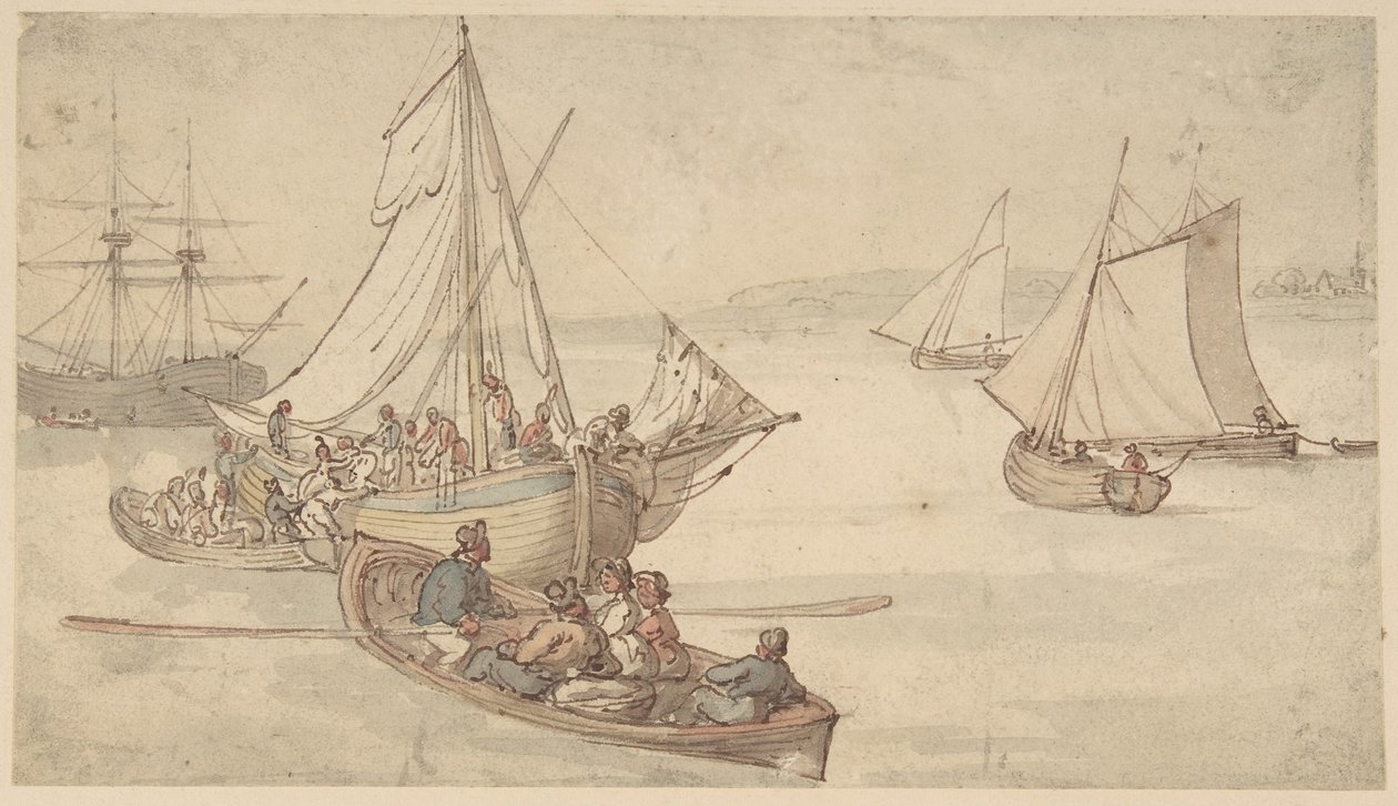 Fartyg och sjömän av Thomas Rowlandson