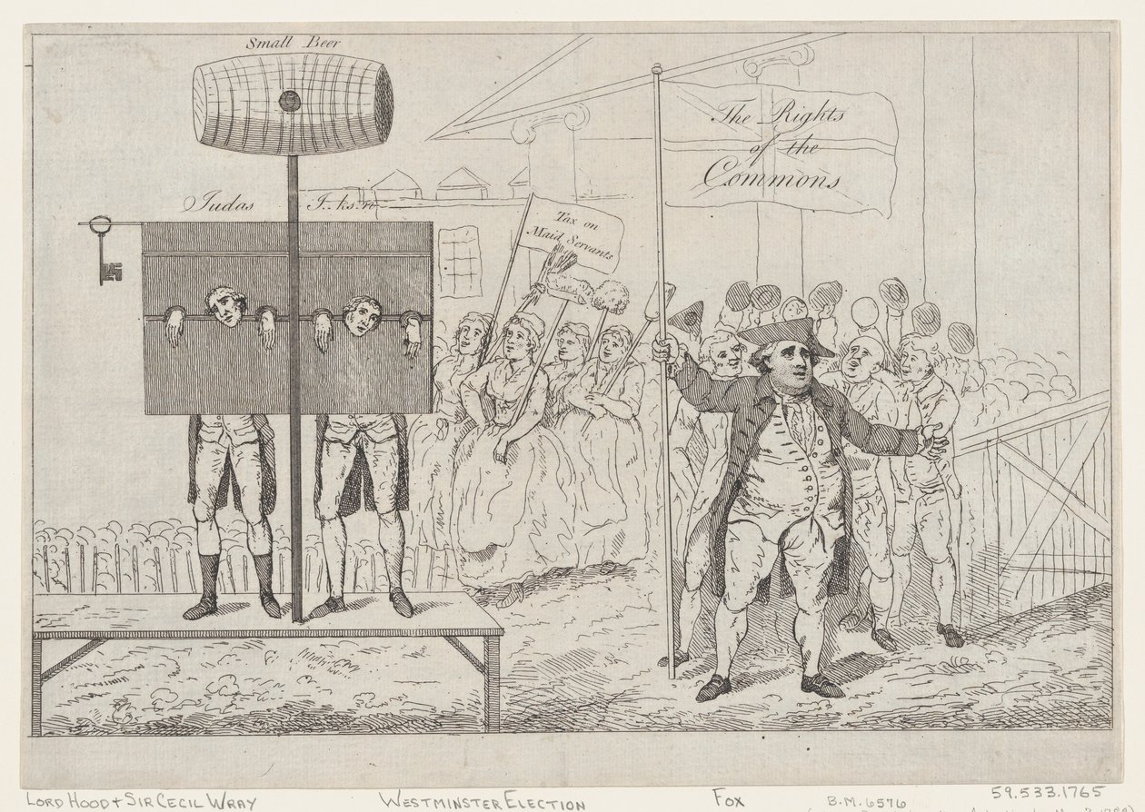 Sir Cecil Wray in the Pilory, 7 maj 1784., 7 maj 1784. av Thomas Rowlandson