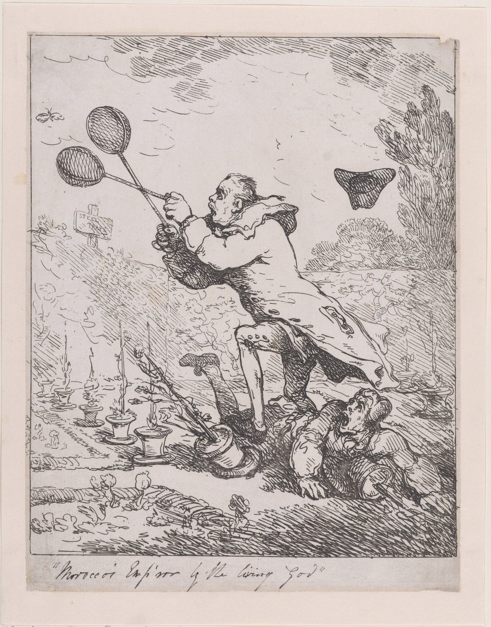 Sir Joseph Banks och kejsaren av Marocko, 1788., 1788. av Thomas Rowlandson