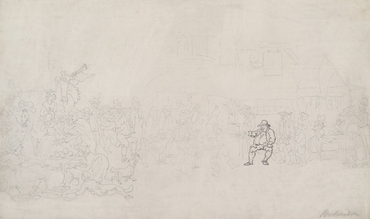 Skiss till ”The Recruiter” av Thomas Rowlandson