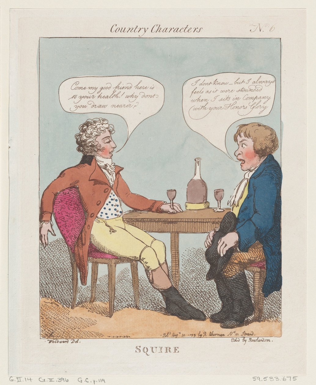 Squire, 30 augusti 1799, 30 augusti 1799. av Thomas Rowlandson