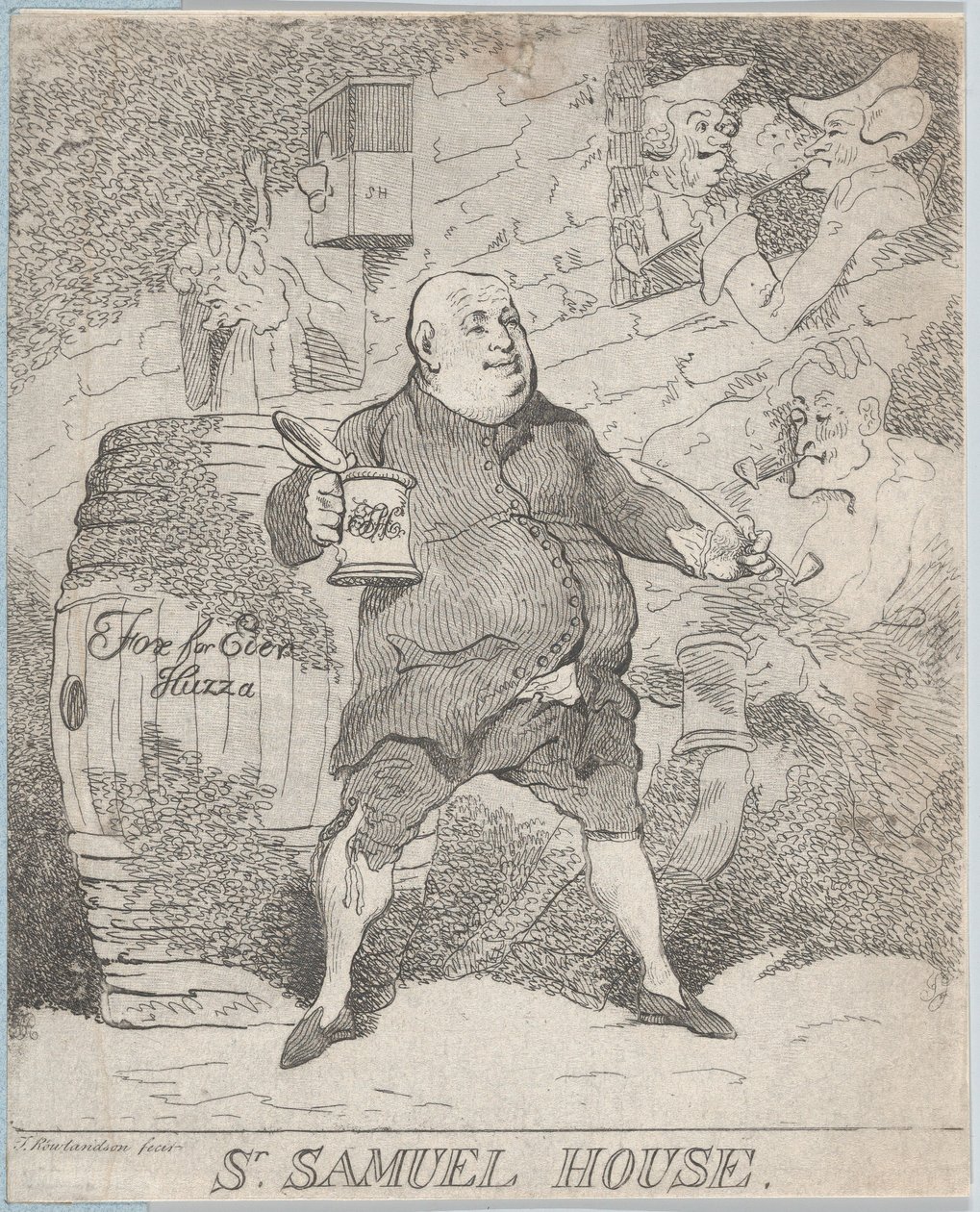 Sr Samuel House, [1780] återutgiven 1786-91., [1780] återutgiven 1786-91. av Thomas Rowlandson