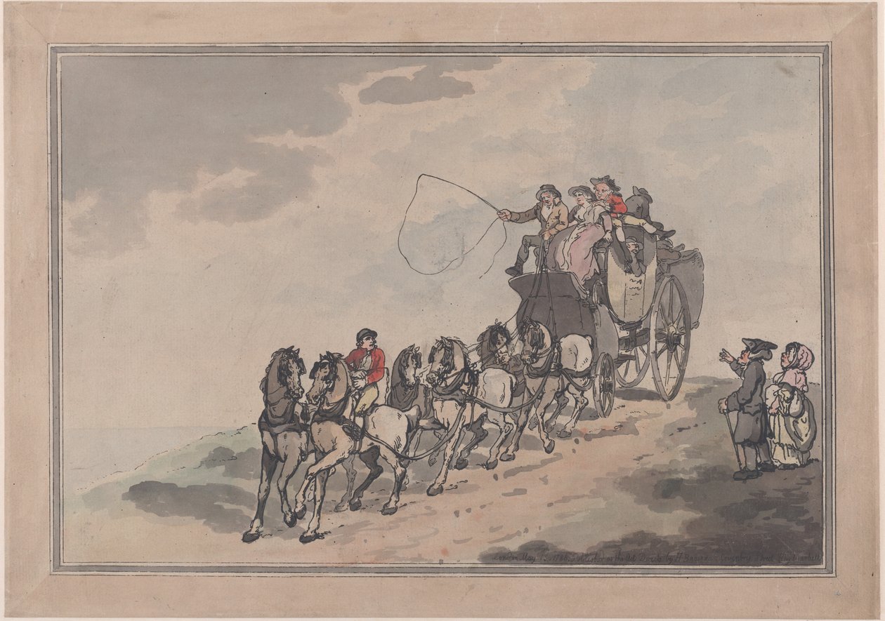 Scencoach och sex, 1786-93., 1786-93. av Thomas Rowlandson