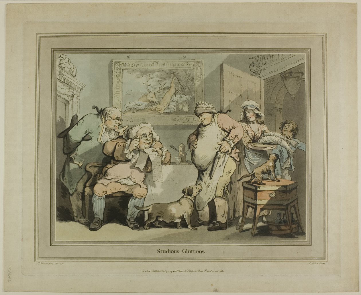 Flitig frossare av Thomas Rowlandson