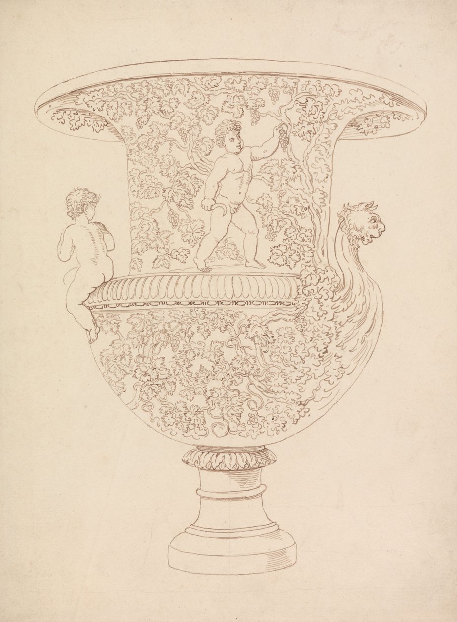 Studie av en vas av Thomas Rowlandson