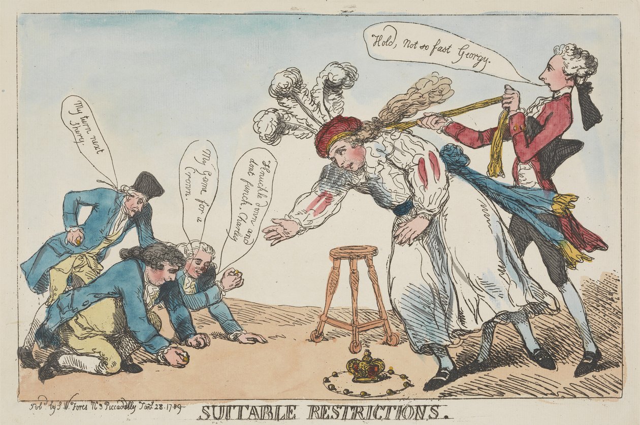 Lämpliga begränsningar av Thomas Rowlandson