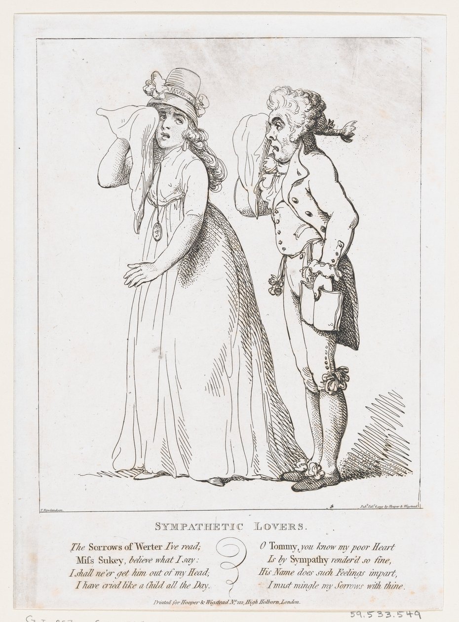 Sympathetic Lovers, 6 februari 1797, 6 februari 1797. av Thomas Rowlandson