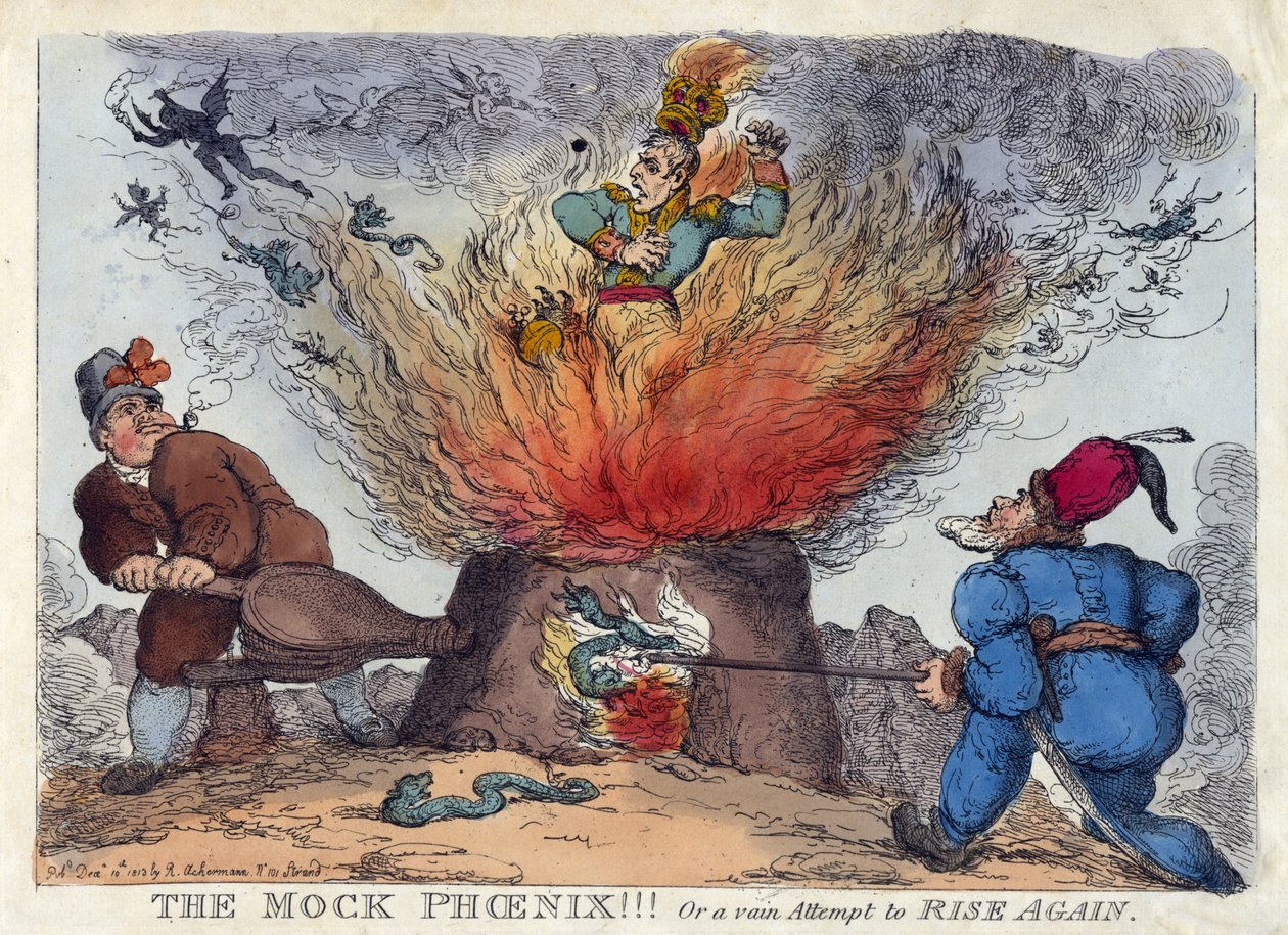 DEN LÖTTA FENIXAN! Eller ett fåfängt försök att RESA IGEN av Thomas Rowlandson
