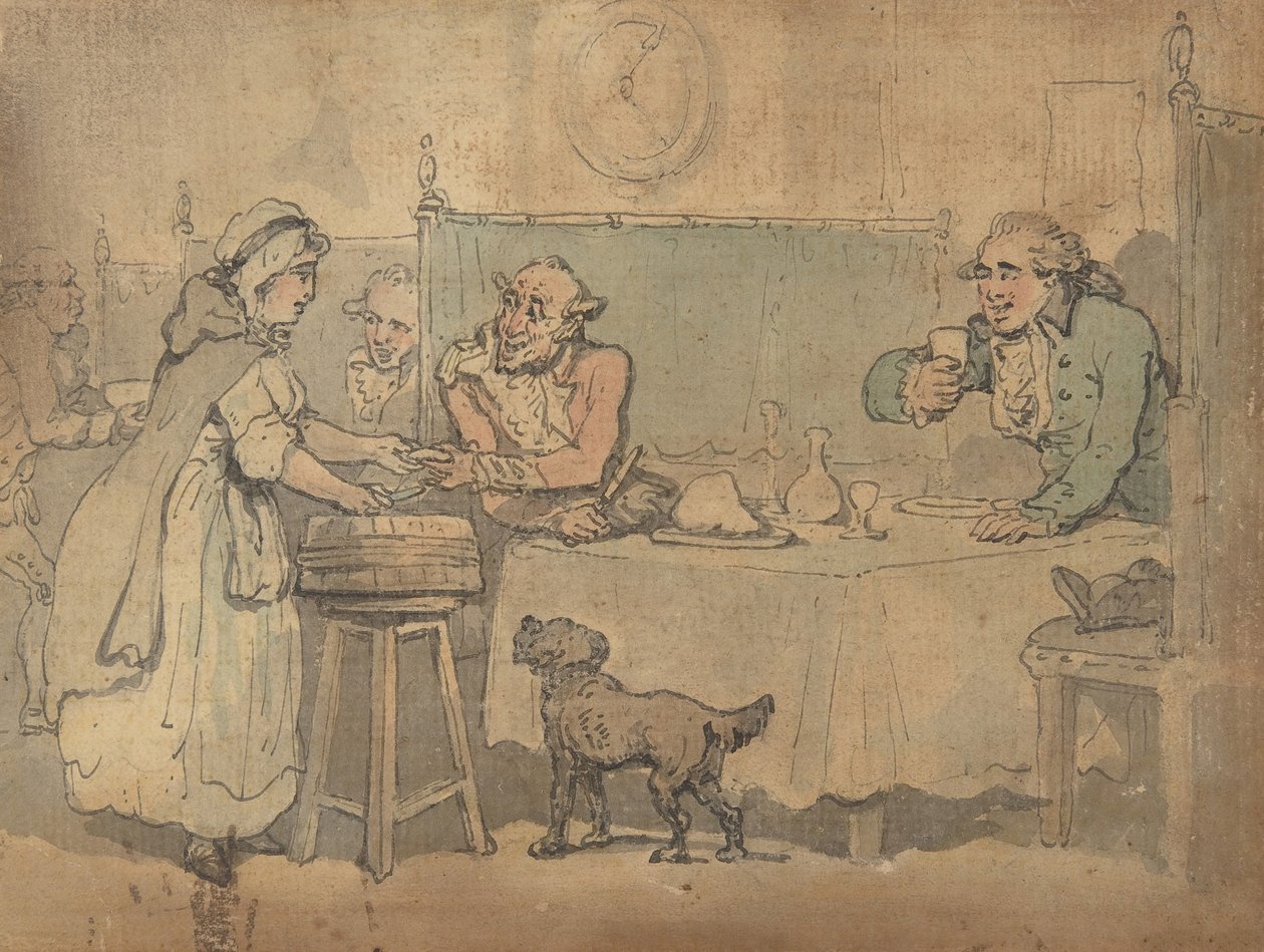 Krogscenen, 1780-1827. av Thomas Rowlandson