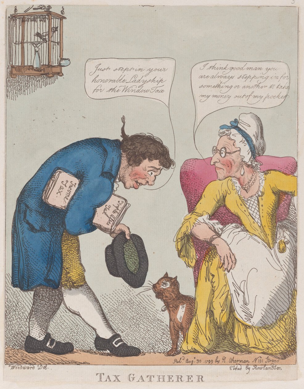 Skatteindrivare, 30 augusti 1799., 30 augusti 1799. av Thomas Rowlandson