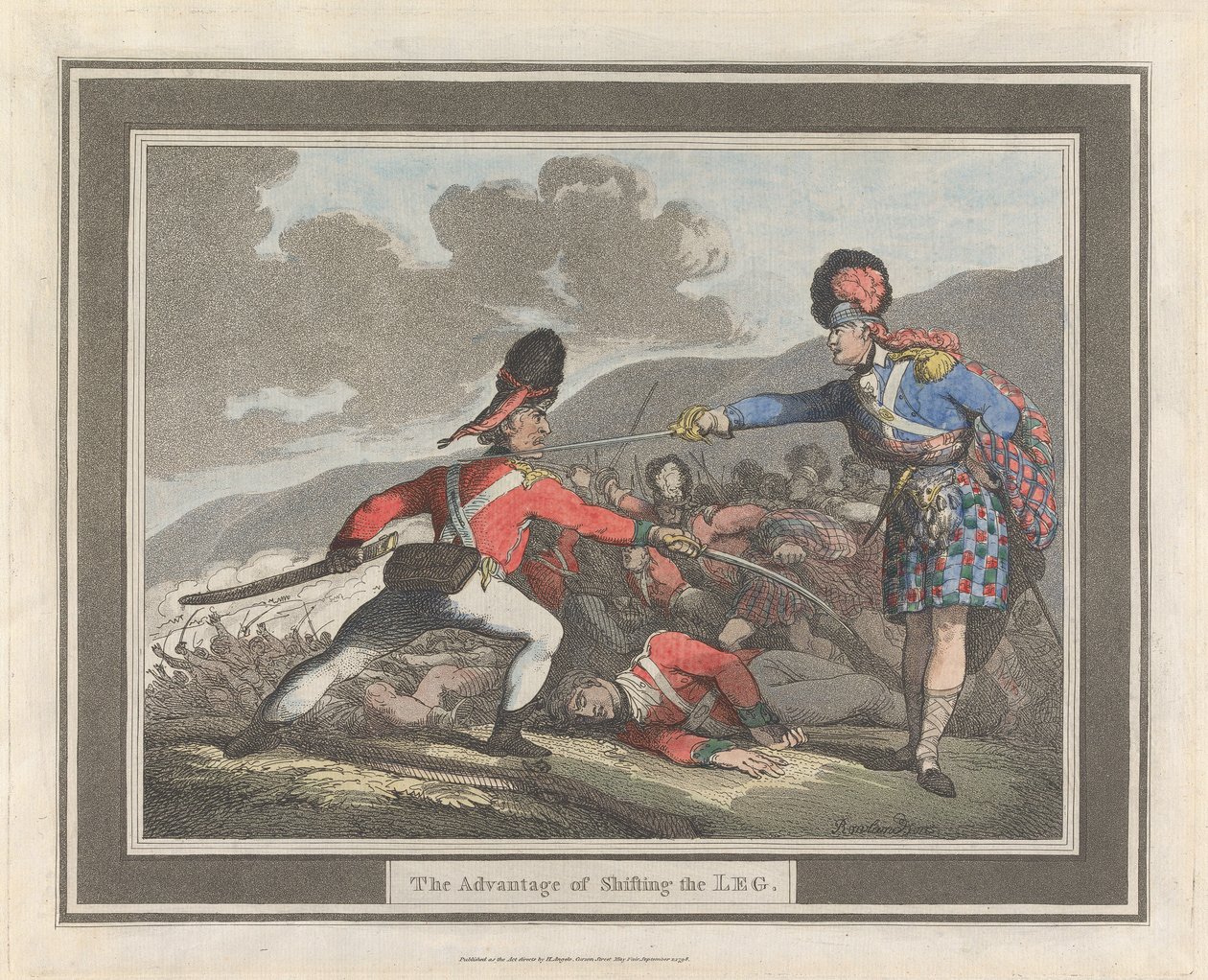 Fördelen med att flytta benet av Thomas Rowlandson