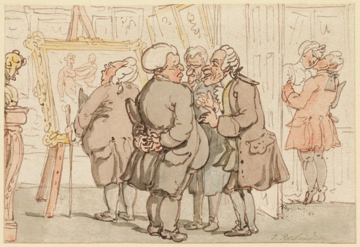 Konstgalleriet av Thomas Rowlandson