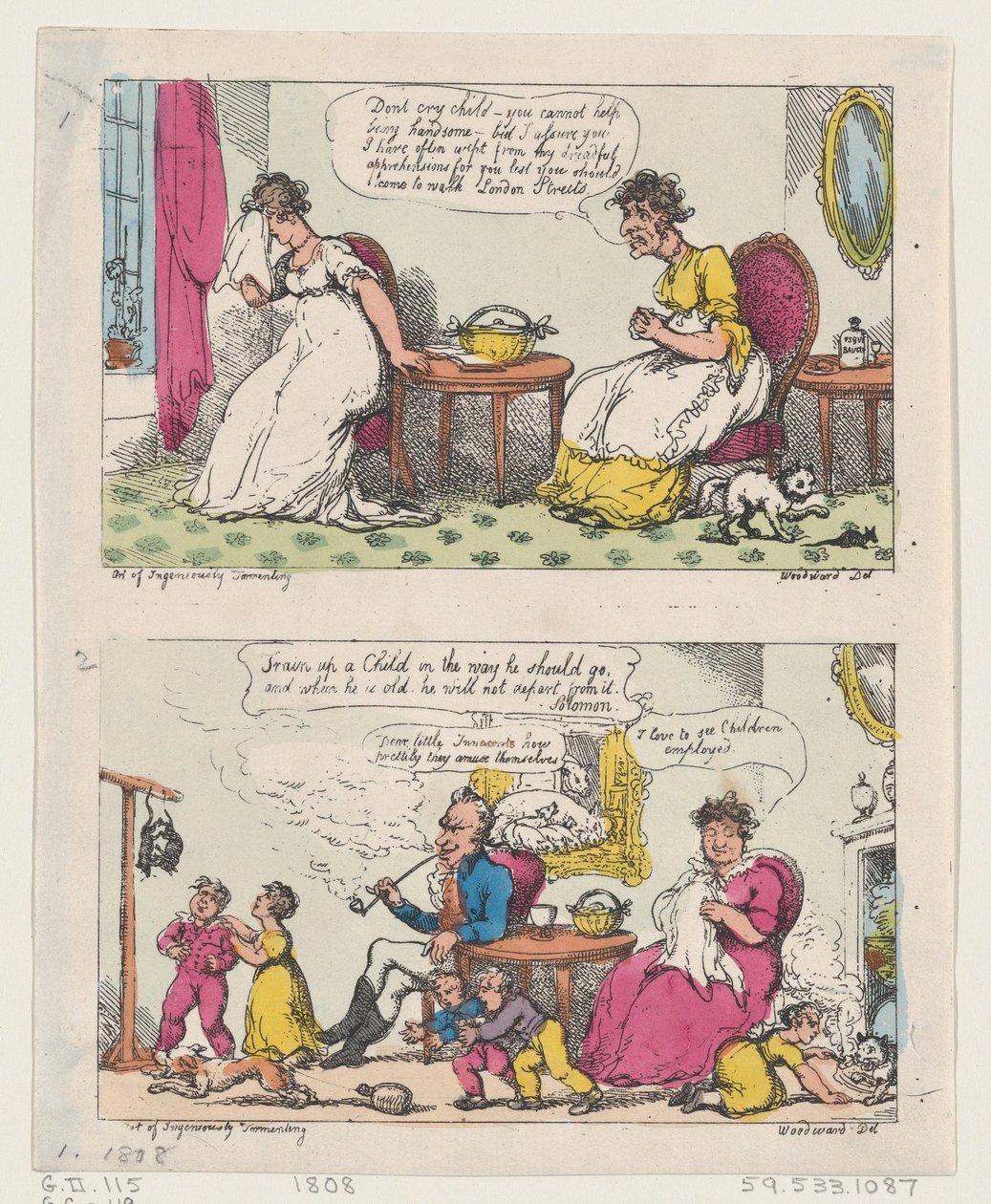 Konsten att genialiskt plåga, 1808., 1808. av Thomas Rowlandson