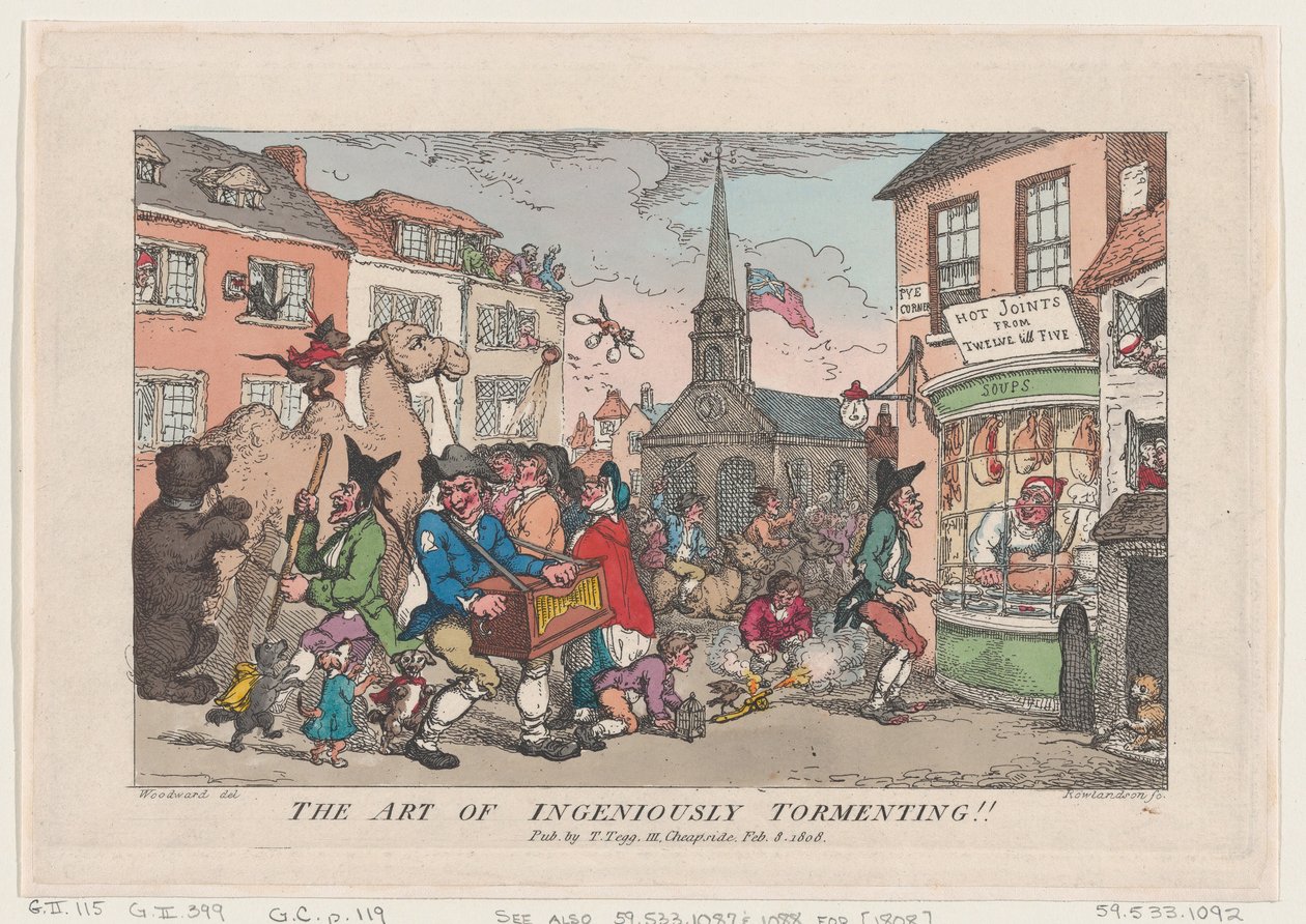 Konsten att genialiskt plåga, 8 februari 1808., 8 februari 1808. av Thomas Rowlandson