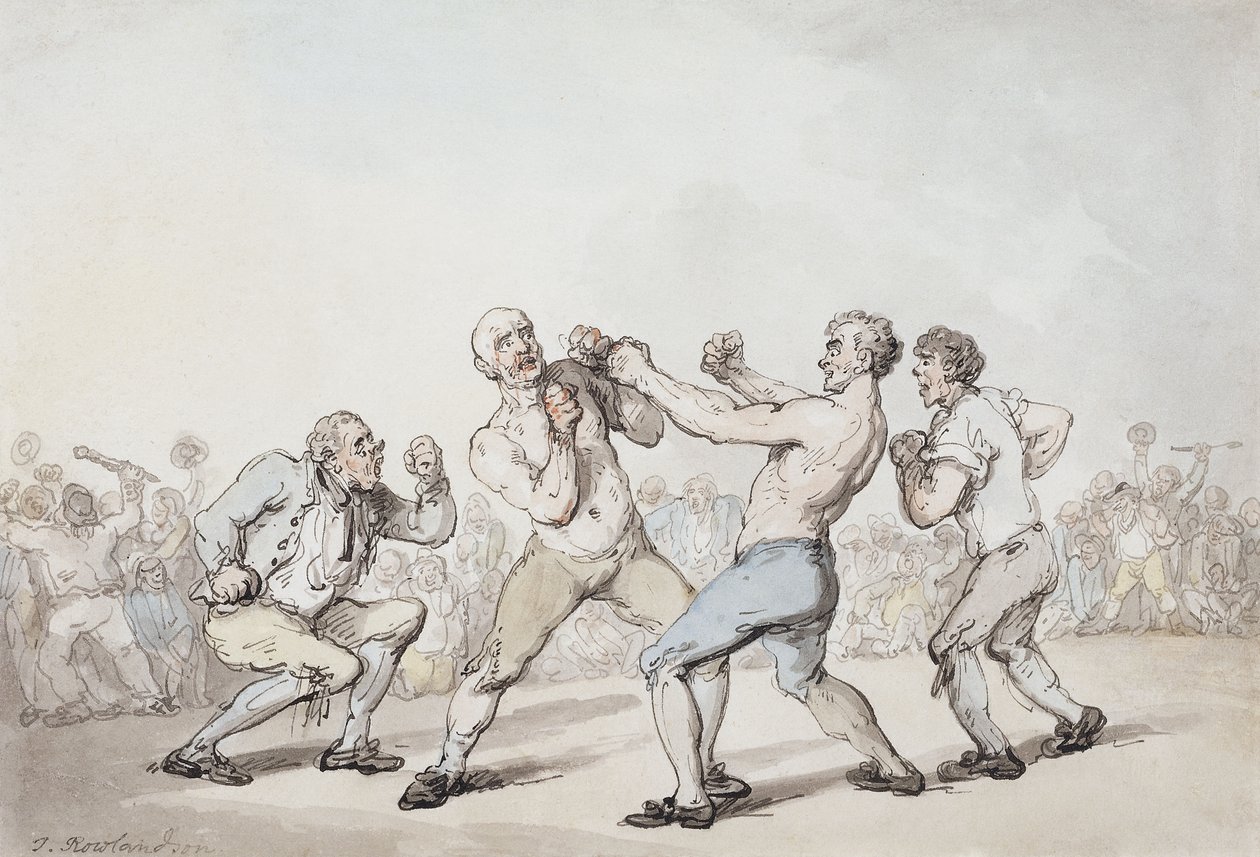 Boxningsmatchen, av Thomas Rowlandson