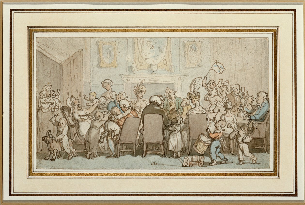 Familjen Breedwell, 1807 av Thomas Rowlandson