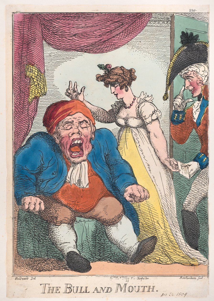 Tjuren och munnen, 1808-09., 1808-09. av Thomas Rowlandson