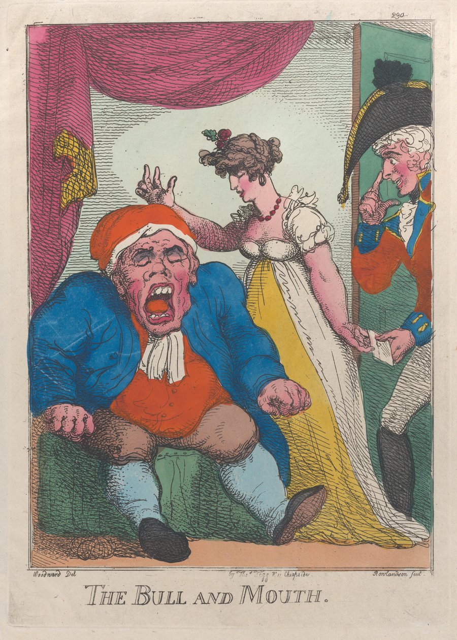 Tjuren och munnen, 1808-09., 1808-09. av Thomas Rowlandson