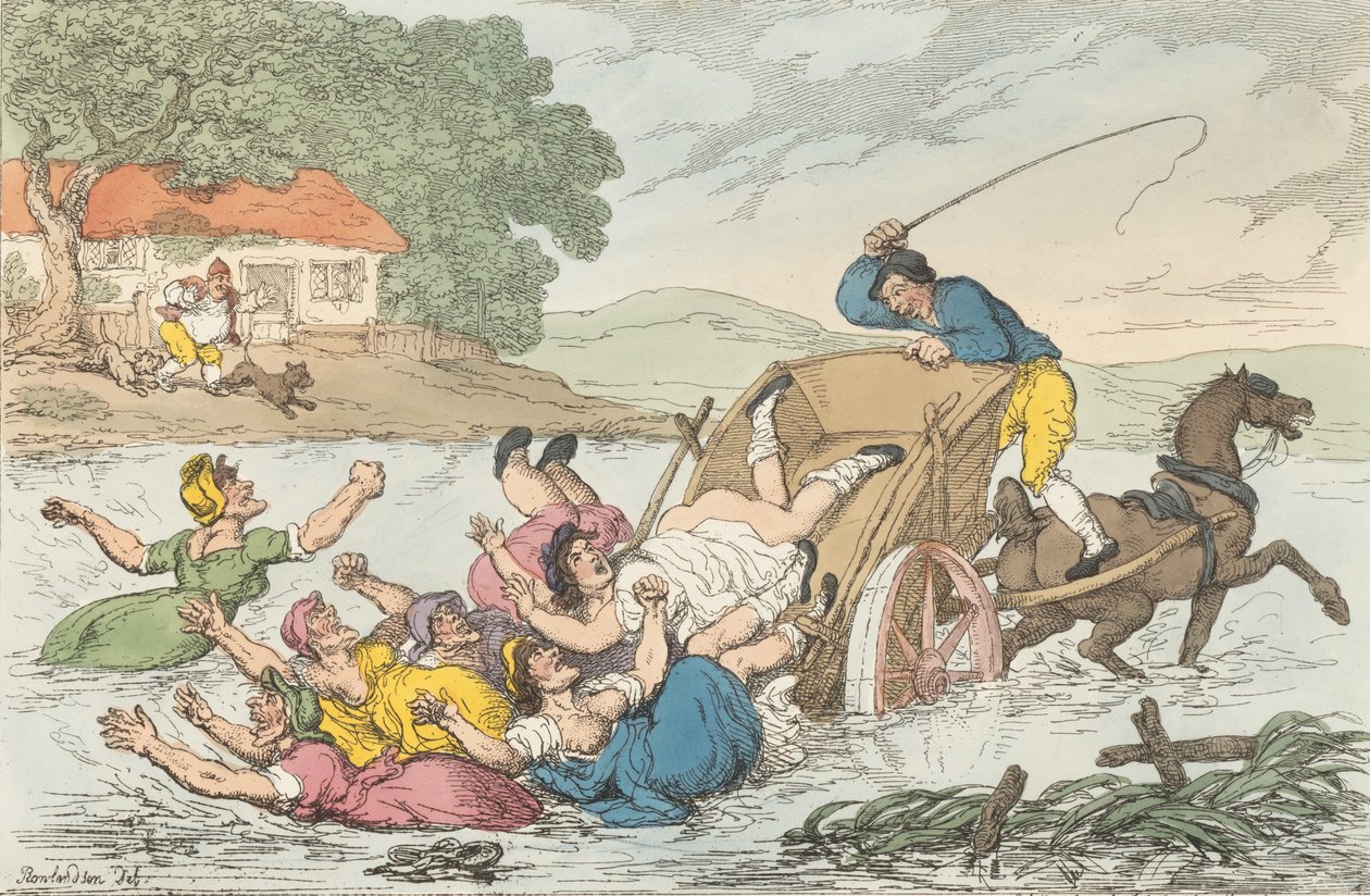 The Carter and the Gipsies, 10 maj 1815, 10 maj 1815. av Thomas Rowlandson