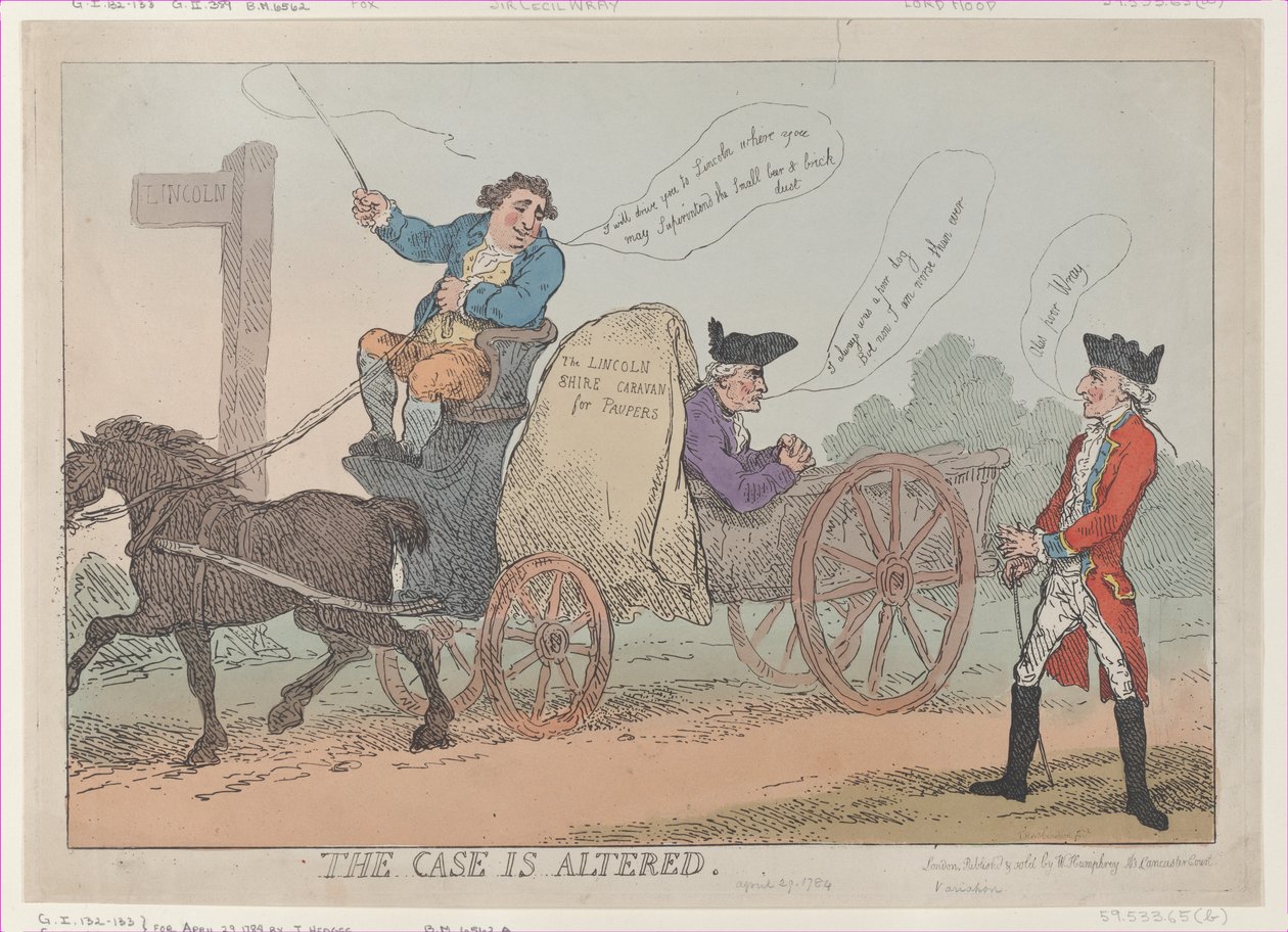Fallet är ändrat, [29 april 1784], återpublicerat., [29 april 1784], återpublicerat. av Thomas Rowlandson