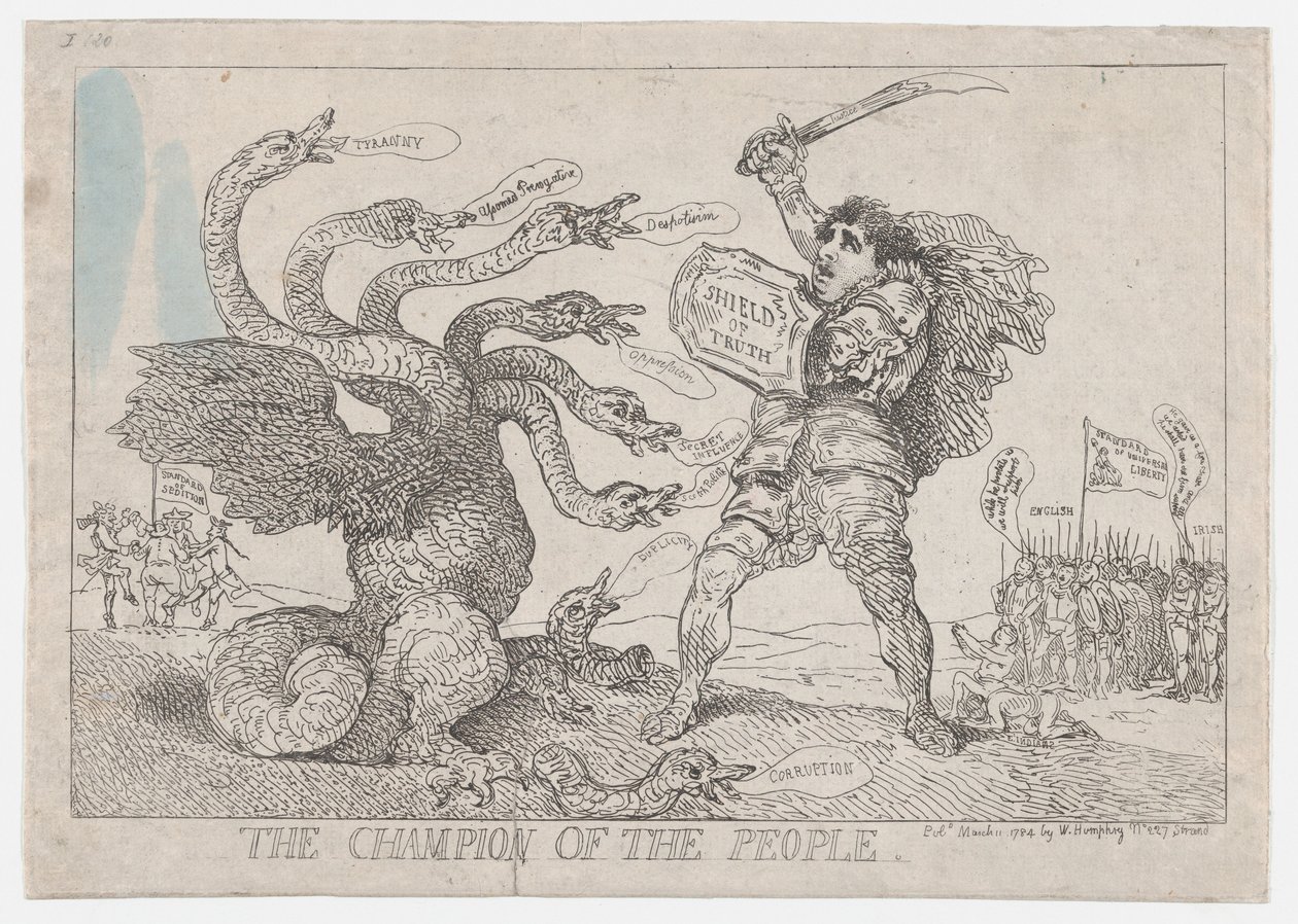 Folkets mästare, 11 mars 1784., 11 mars 1784. av Thomas Rowlandson