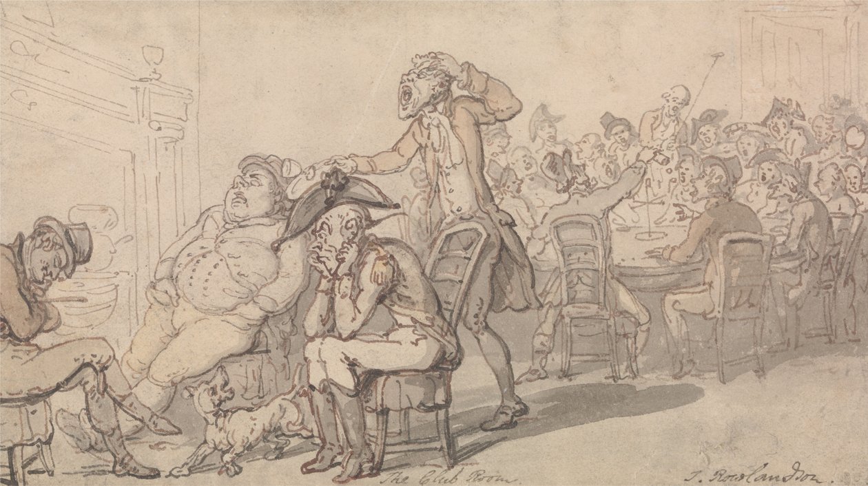 Klubbrummet av Thomas Rowlandson