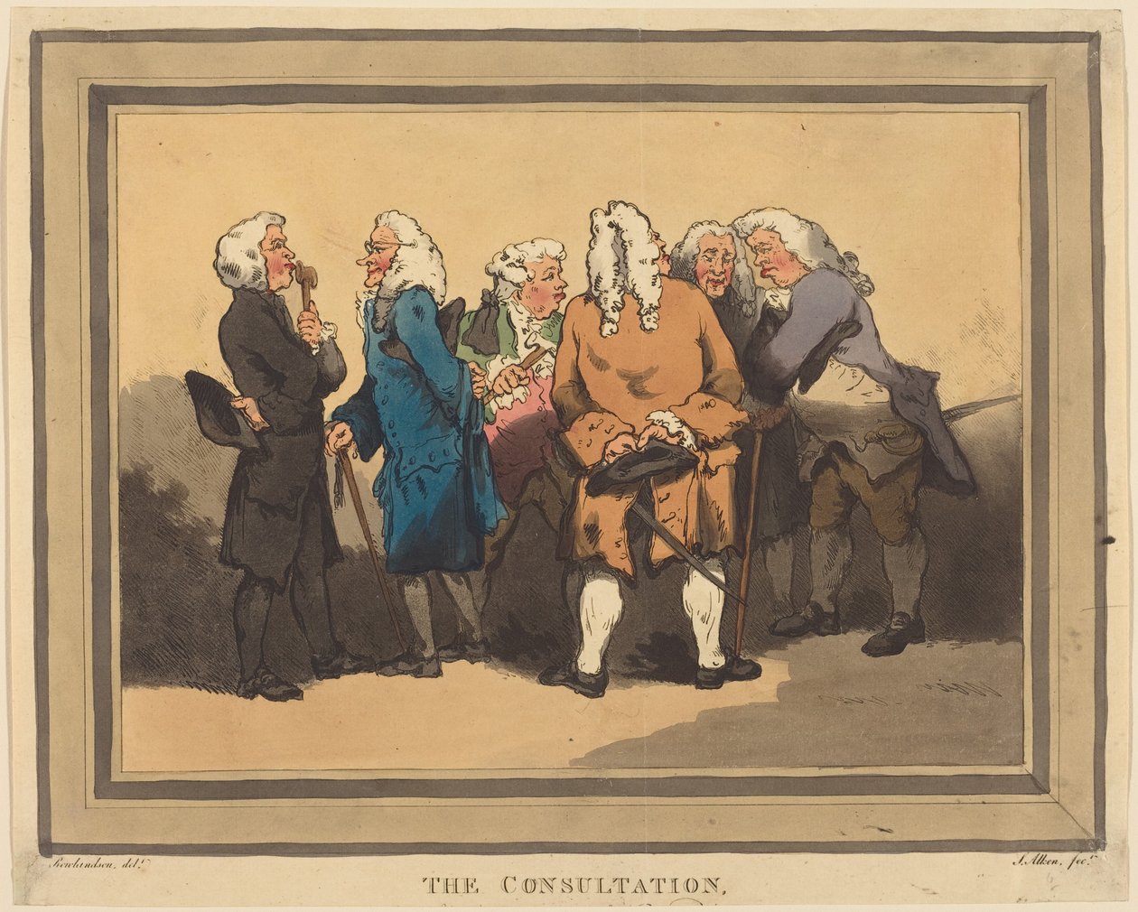 Samrådet av Thomas Rowlandson