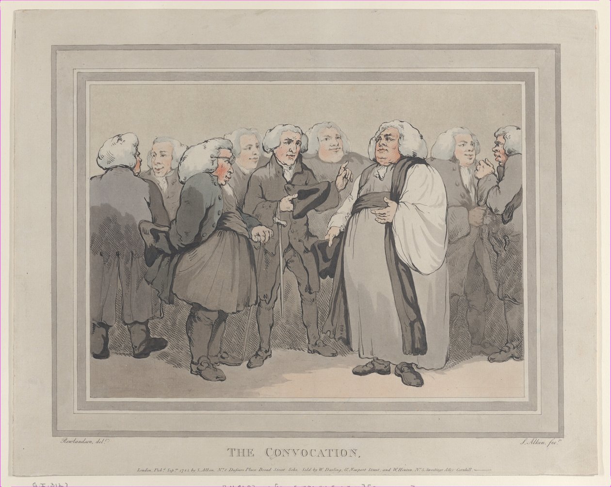 Konvokationen, september 1785, september 1785. av Thomas Rowlandson