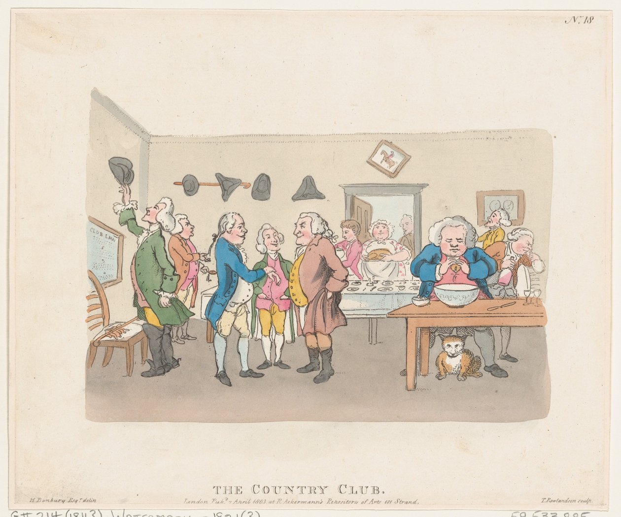 The Country Club, 7 april 1803., 7 april 1803. av Thomas Rowlandson