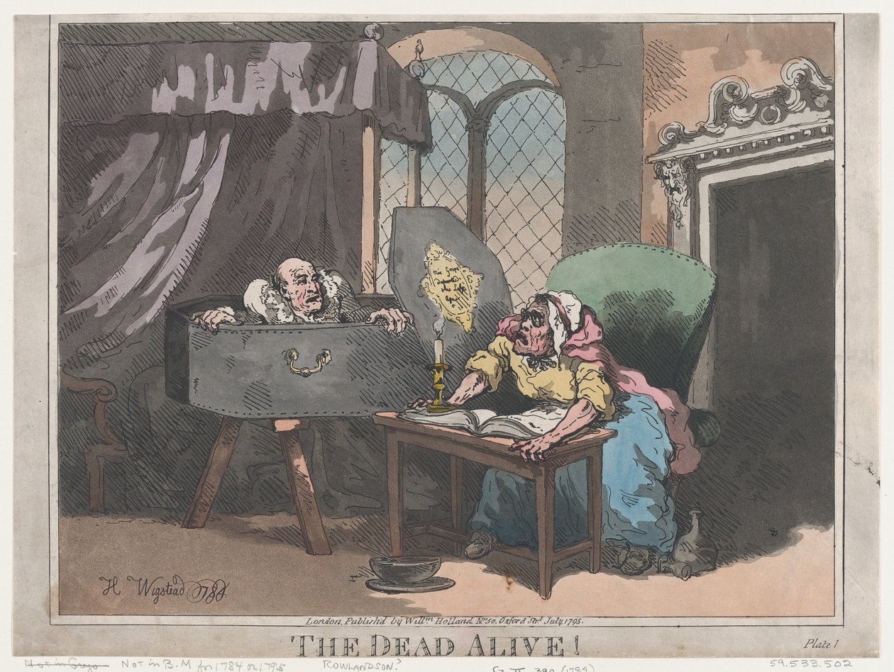 The Dead Alive!, juli 1795, juli 1795. av Thomas Rowlandson