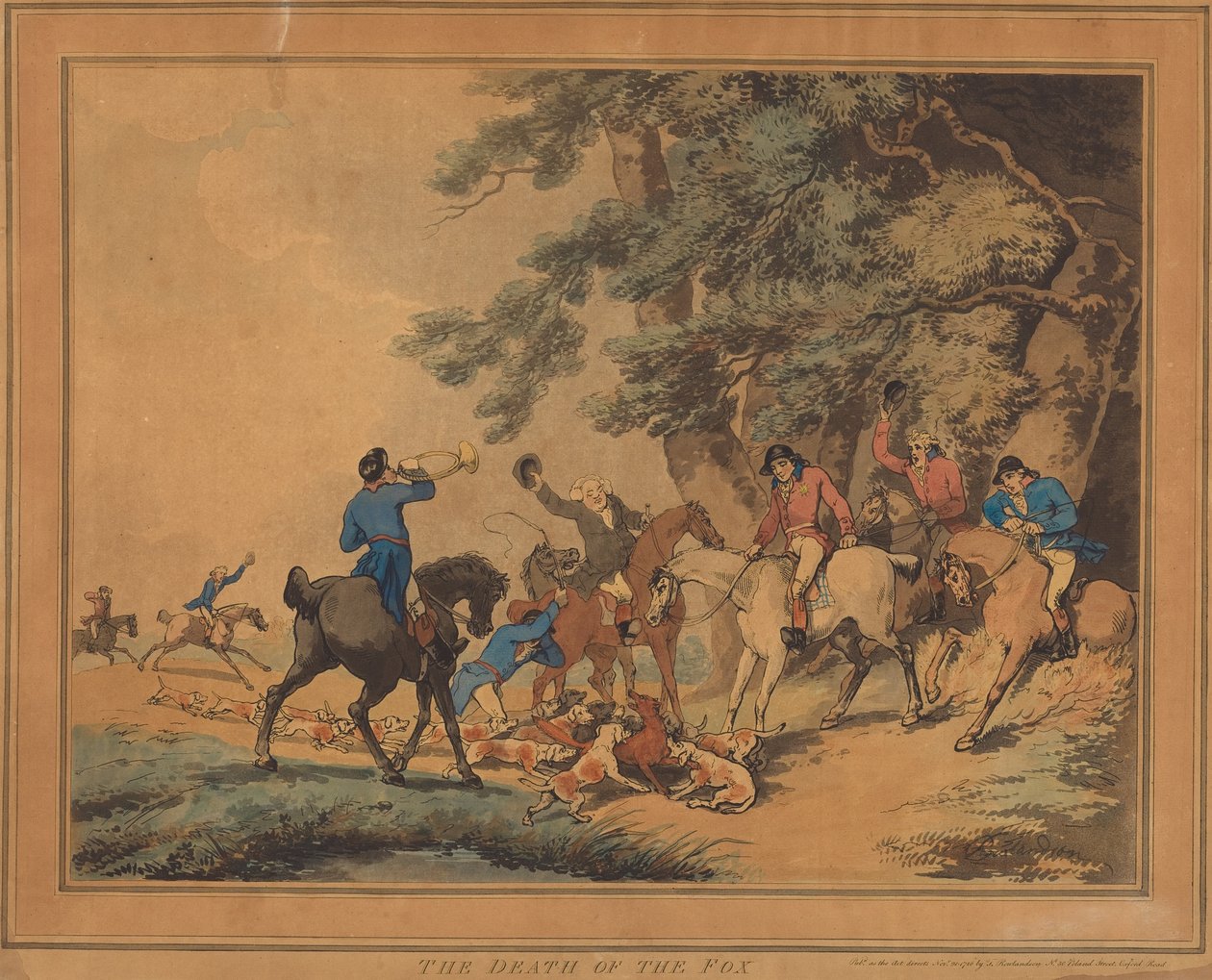 Rävens död av Thomas Rowlandson