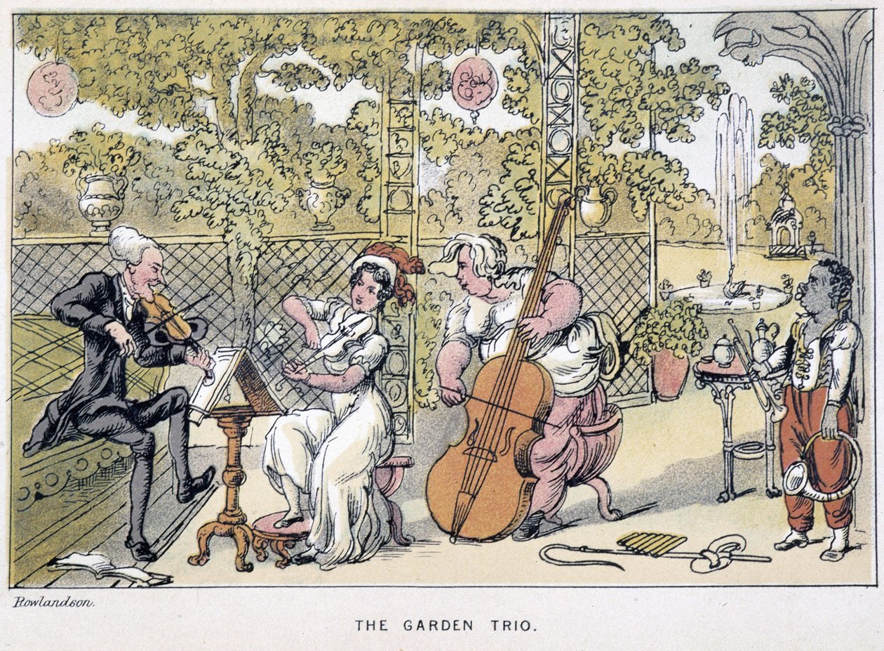 The Doctor Playing the Violin: "" The Garden Trio""" - i "" Doctor Syntax