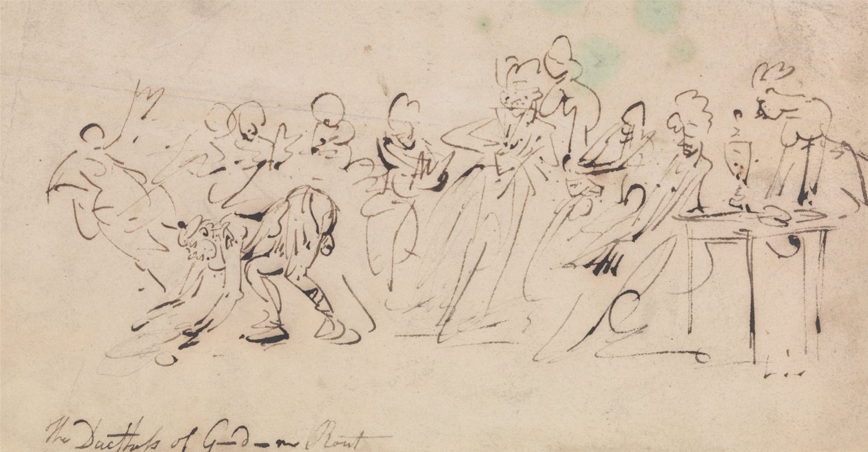 Hertiginnan av Gordons nederlag av Thomas Rowlandson