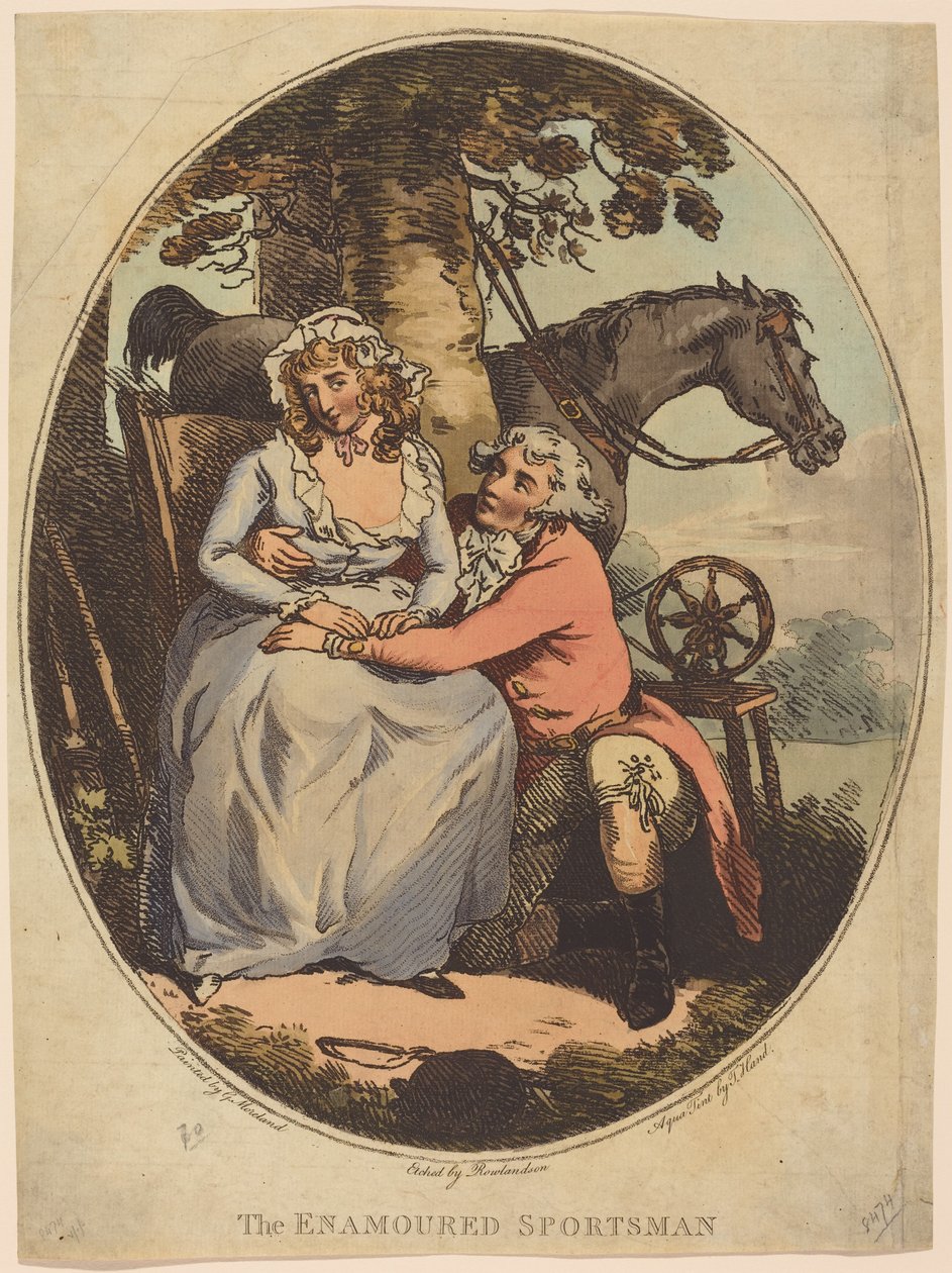 Den förälskade idrottsmannen av Thomas Rowlandson