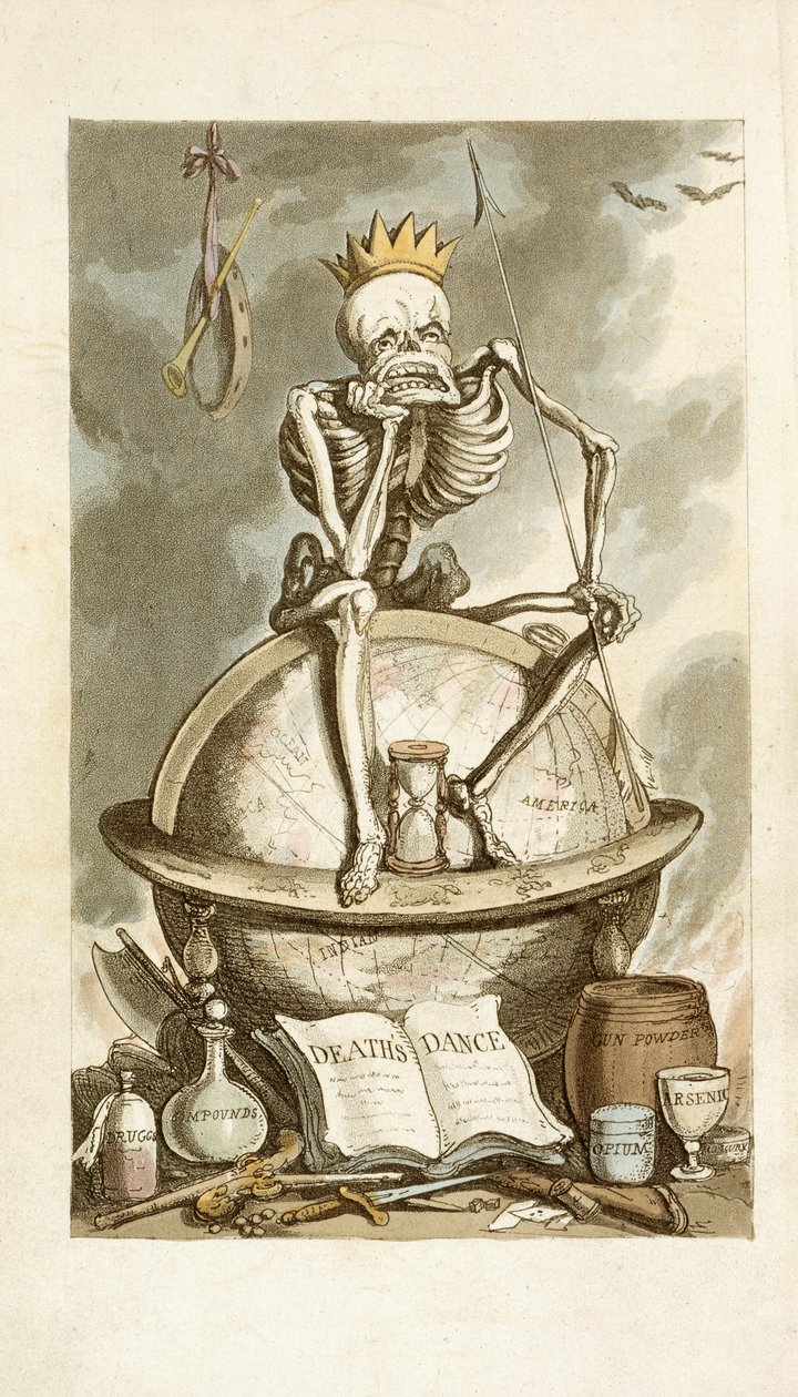 Den engelska dödsdansen av Thomas Rowlandson