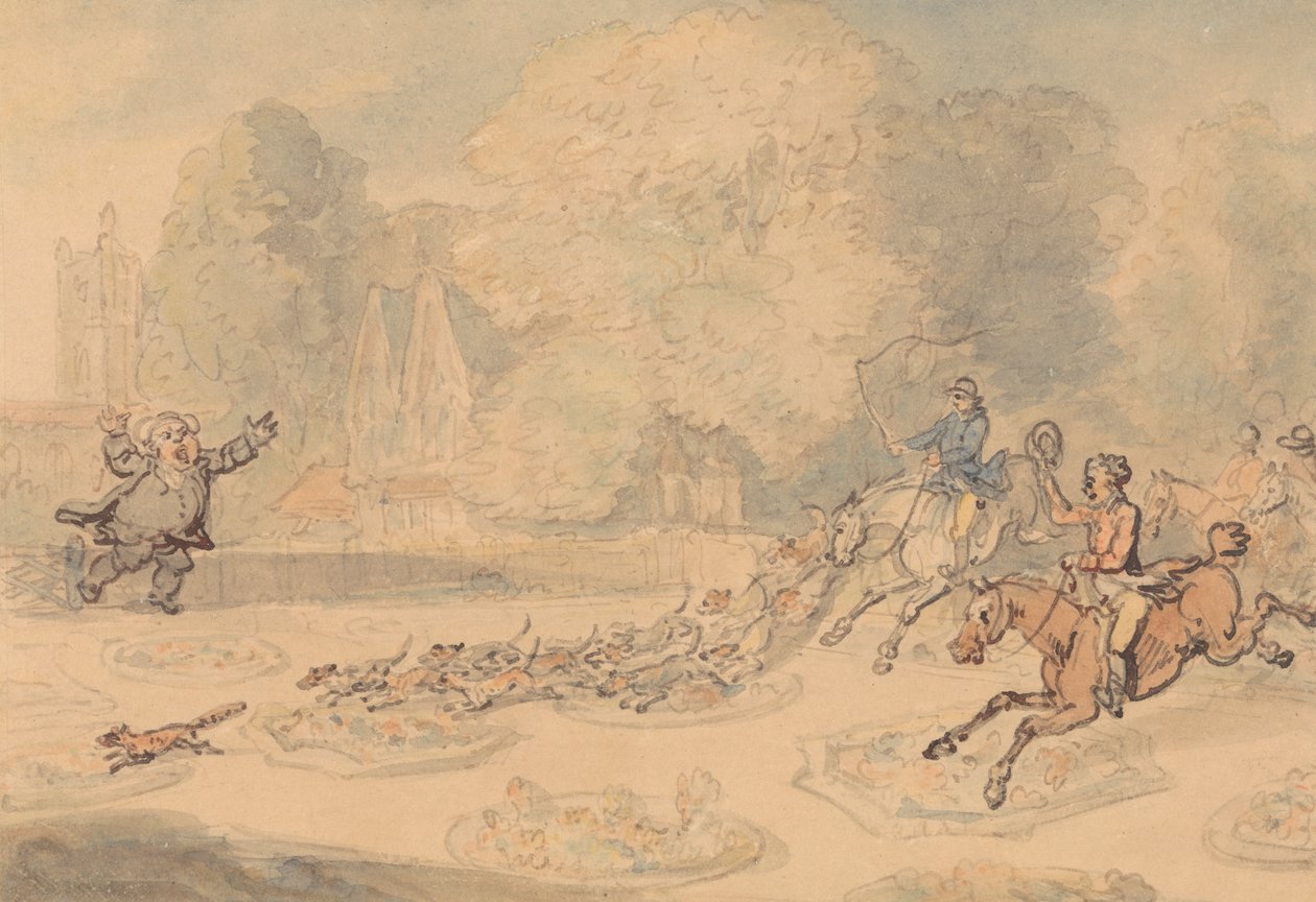Den rasande kyrkoherden av Thomas Rowlandson