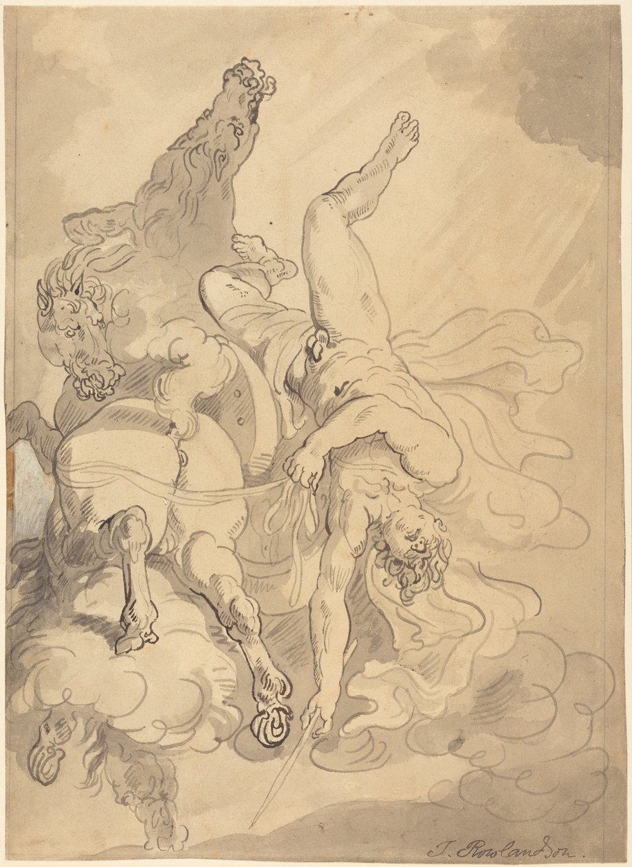 Faetons fall av Thomas Rowlandson