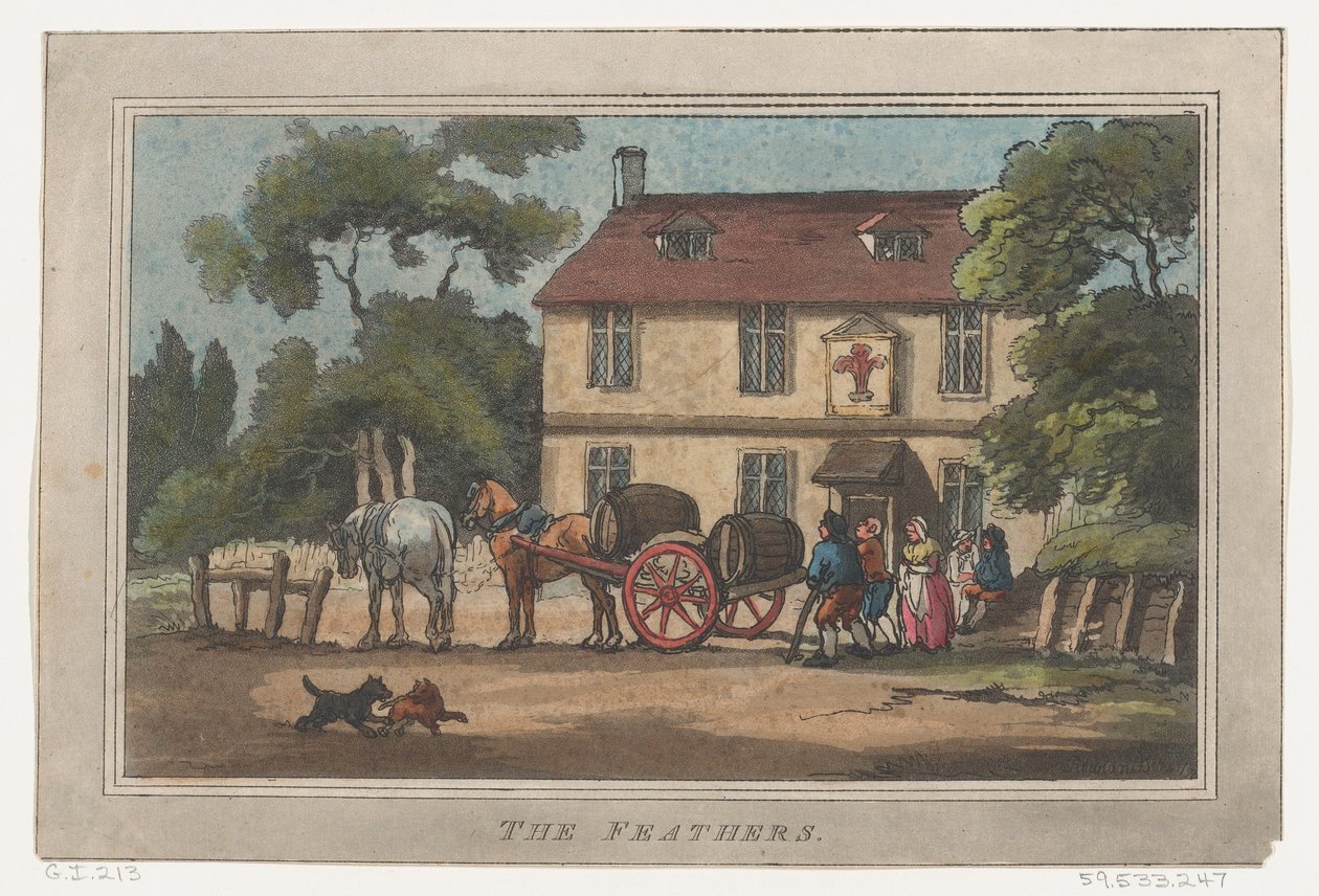 Fjädrarna, 1787., 1787. av Thomas Rowlandson