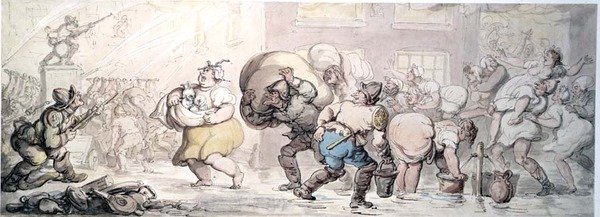 Elden (akvarell) av Thomas Rowlandson