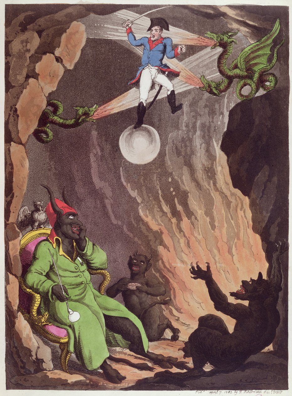 Bonapartes flykt från Hell-Bay, 1815 av Thomas Rowlandson