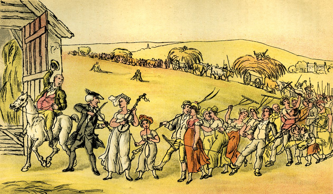 "The Harvest Home" av Thomas Rowlandson