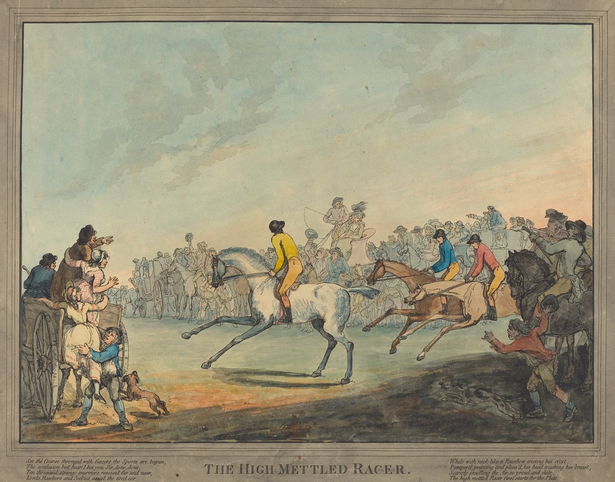 Den högmätiga racern av Thomas Rowlandson
