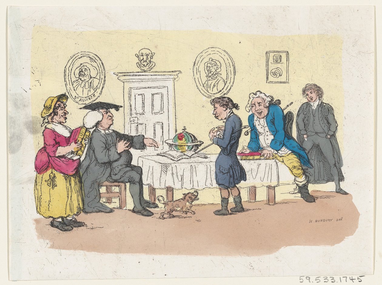 The Hopes of the Family - En antagning vid universitetet, ca. 1803., ca. 1803. av Thomas Rowlandson
