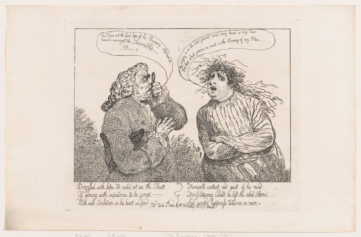 De obotlige, 4 april 1784, 4 april 1784. av Thomas Rowlandson