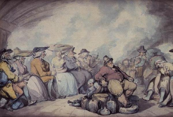 The Irish Steam Packet (penna, penna & brunt bläck och akvarell på papper) av Thomas Rowlandson